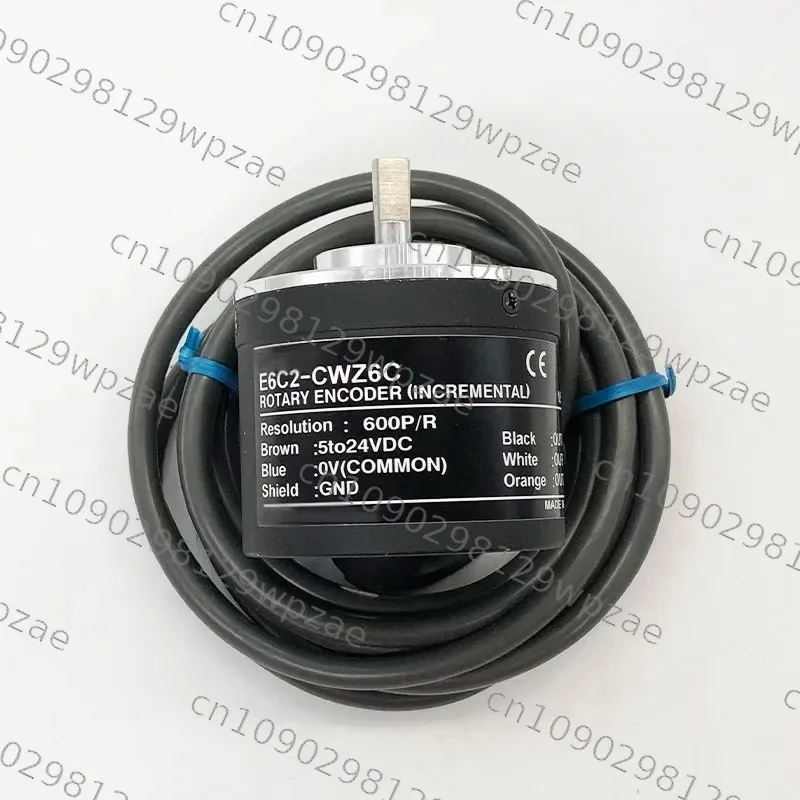 E6C2-CWZ6C Incremental Rotary Encoder 10-2000 P/R, NPN 5-24VDC A/B/Z Phases 2m Cable IP64