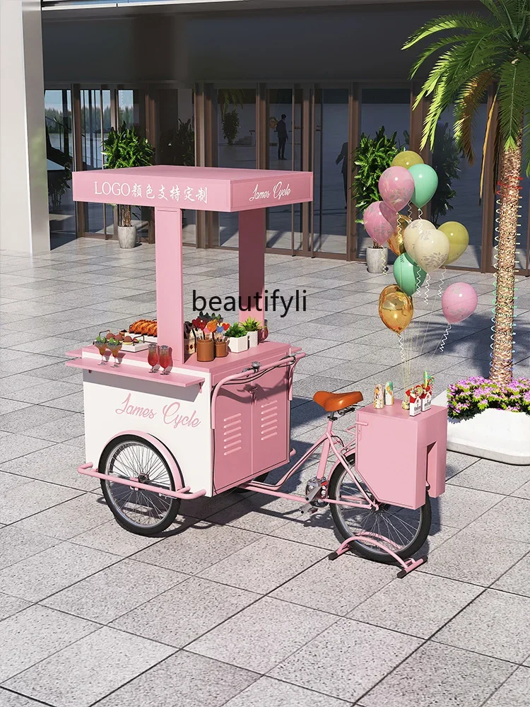 Outdoor Float Stall Car Shopping Mall Exhibition Mobile Booth Coffee Milk Tea Car