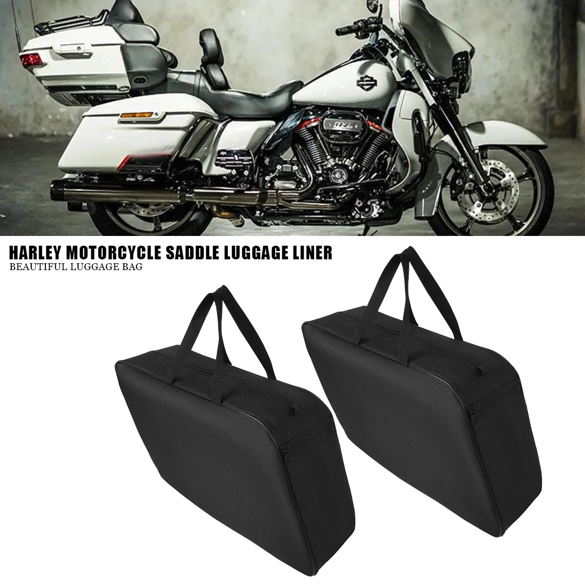 

Motorcycle Luggage Bag Saddlebag Tour Pack Soft Liners For Harley Touring Road King Road Glide Electra Street Glide