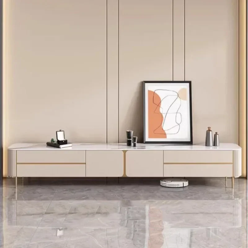 

Tv Standards Gold Stand Corner Modern Furniture Floating Shelves Organizer Room Wooden Living Decoration Console Floor Cabinet