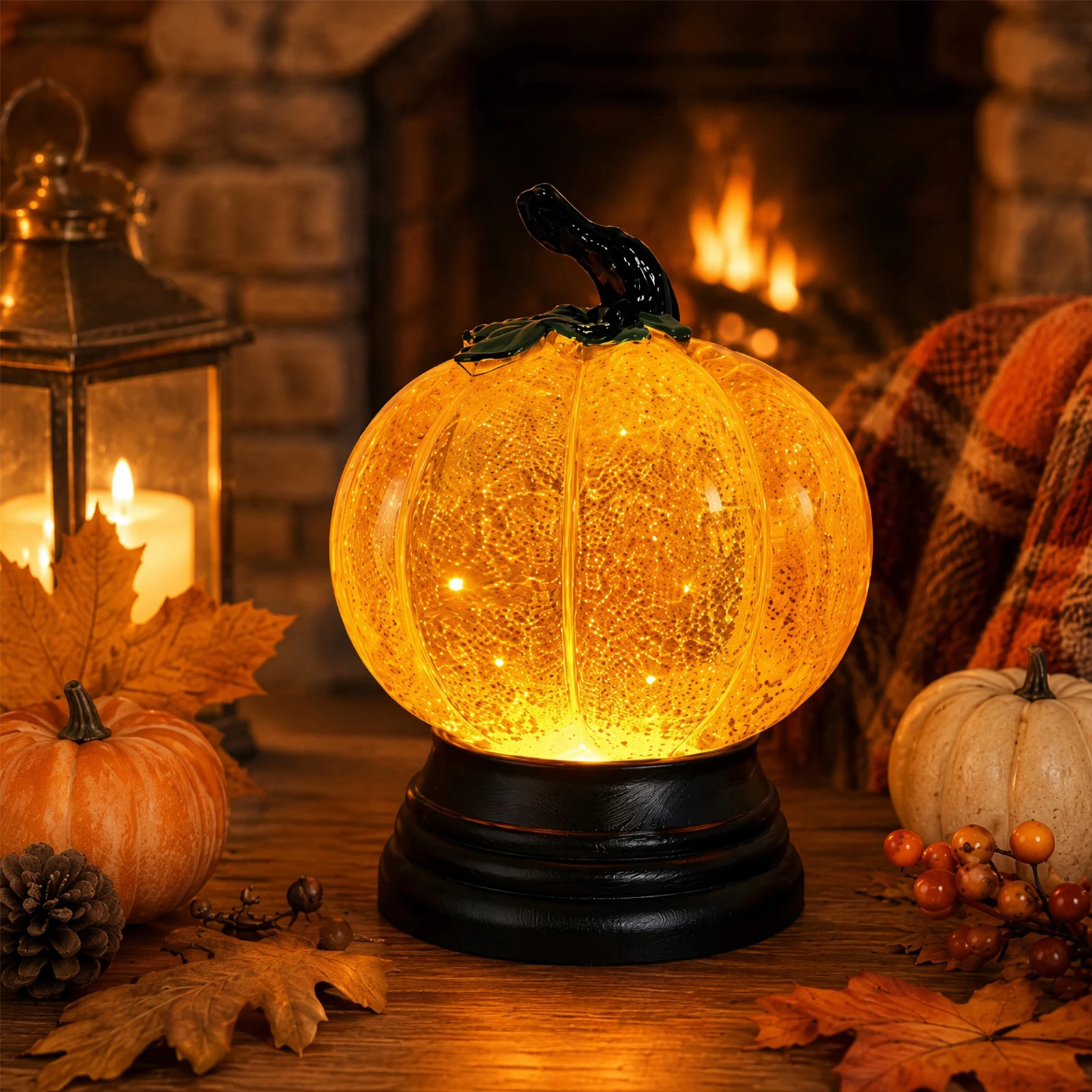 Globo de neve de mesa para o H - Halloween Pumpkin Decor Led avaliação e preço
