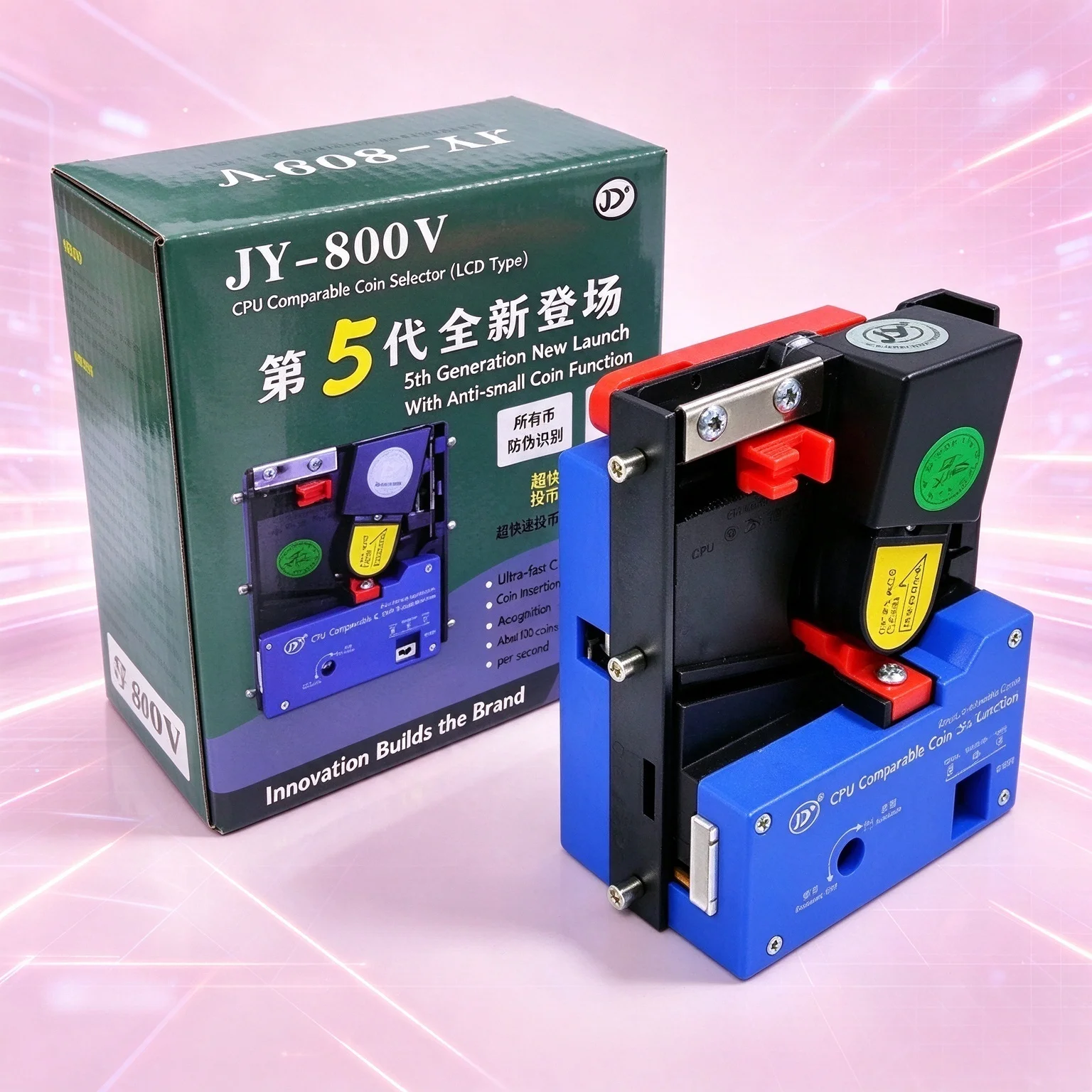 JY-800V CPU Coin Selector/Receiver CPU Comparable Coin Selector Electronic Coin Receiver for Arcade Games