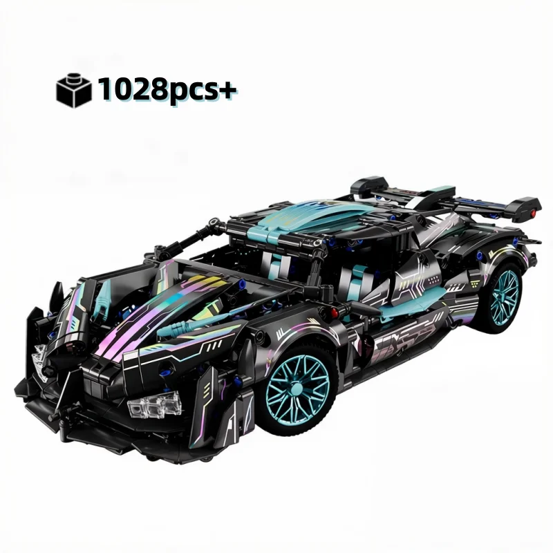 

Конструктор FUNXINEE 1:14, 1028 деталей, спортивный автомобиль, модель для сборки, гоночная машина, развивающая игрушка для мальчиков, подарок на день рождения