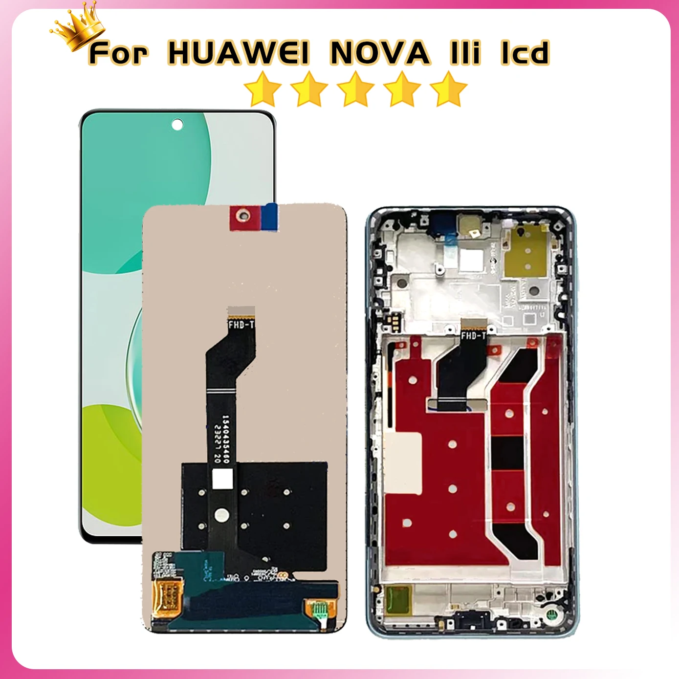 6.8\'\' Display For Huawei nova 11i nova11i LCD Display Touch Screen For Huawei Nova 11i Nova11i MAO-LX9N MAO-LX9 LCD Digitizer