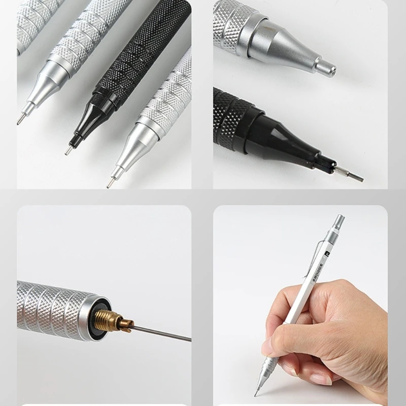 Conjunto lápis desenho com estojo mecânico lápis desenho automático d0ua