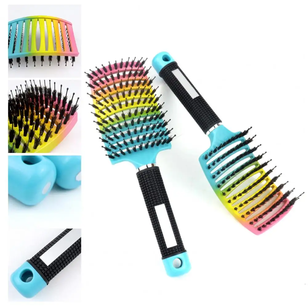 24.2cm Head Massage Comb High Stability Fix Damaged Hairs Smoothing Massage Scalp Comb Detangling Brushes Hairbrush For Adult