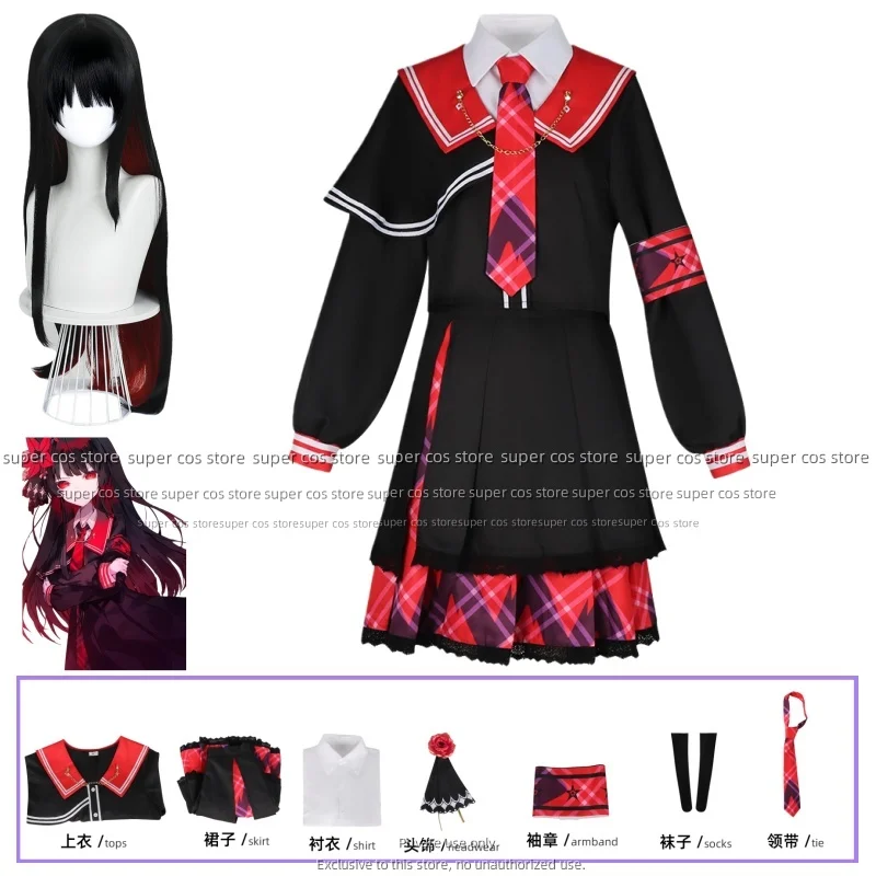 

Game Mahou Shoujo No Majo Shiken Kurobe Nanoka Cosplay Costume Japanese Style JK School Uniform Skirt Woman Cute Campus Suit