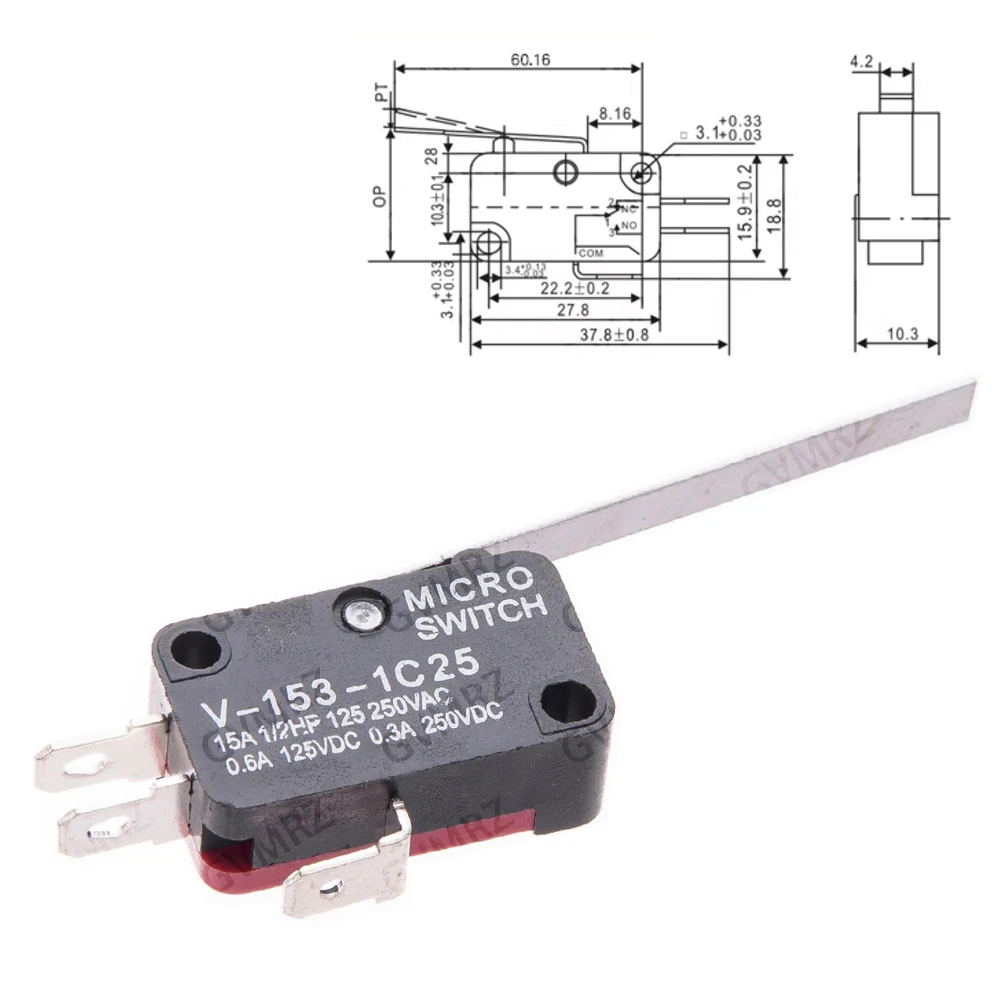 1PCS V-151-1C25/V-152-1C25/V-153-1C25/V-154-1C25 Momentary Micro Limit  for Integrated circuit V-155-1C25/V-156-1C25