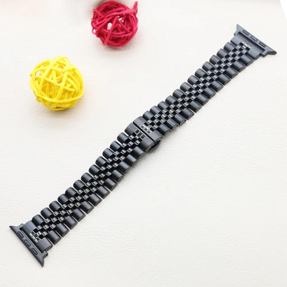 Para Apple watch Ultra/2 49mm 9 8 7 45mm 41mm correa de Metal pulsera de alta gama de acero inoxidable para iWatch 6 5 4 3 SE 44mm 42mm 40mm