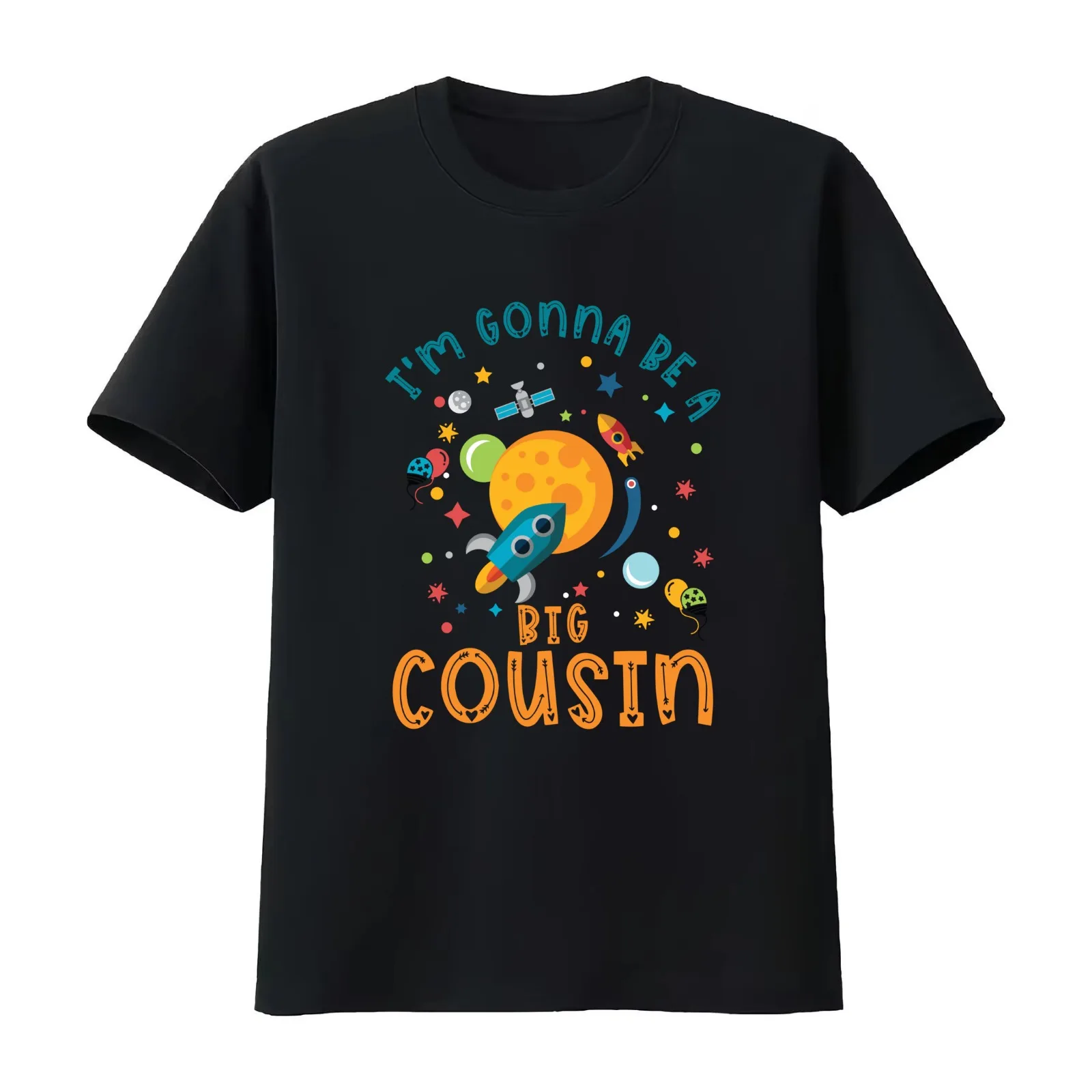 I'm Gonna Be A Big Cousin Baby Shower Gender reveal for kids T-Shirt Summer Casual Cotton Tee Oversized Streetwear Tops