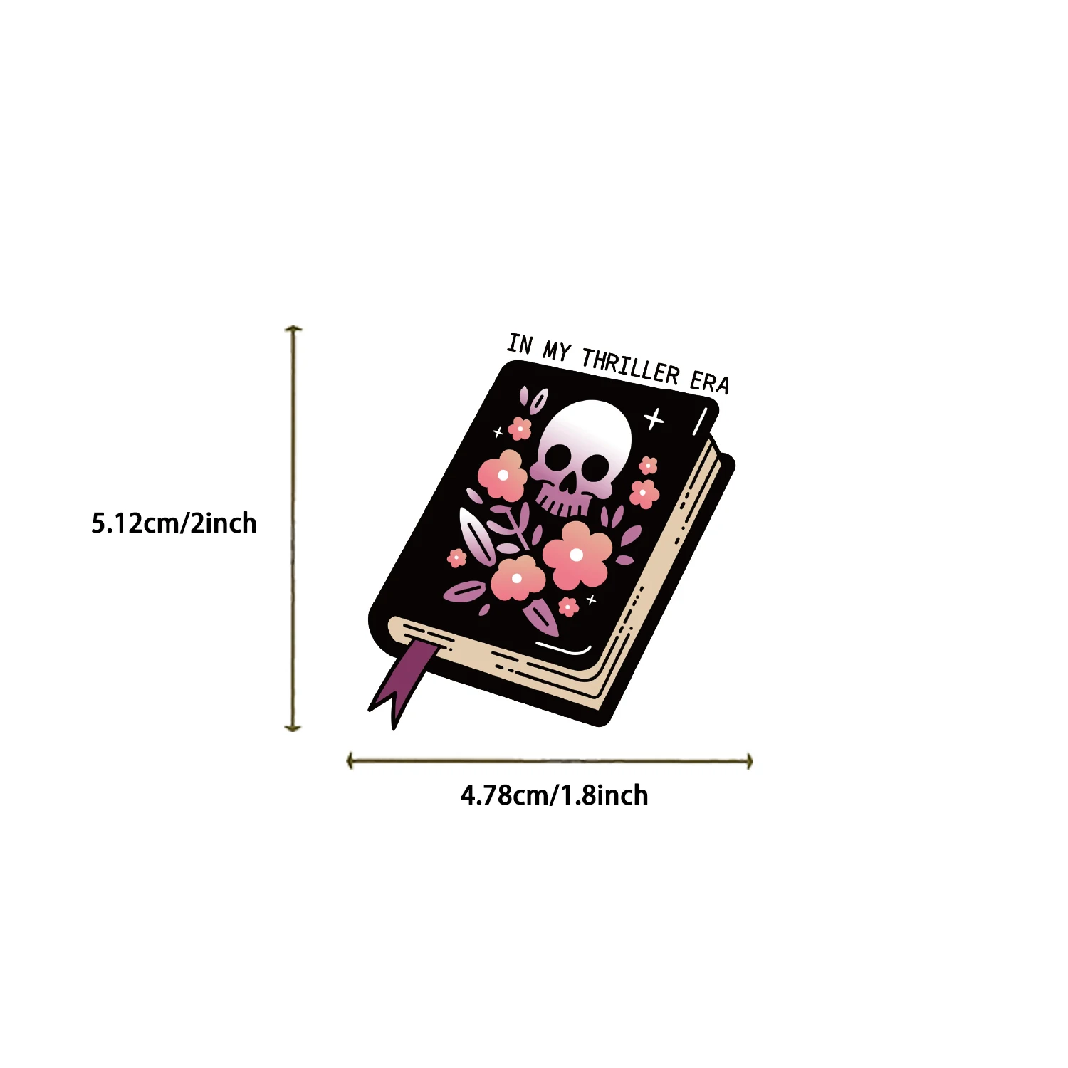 50 قطعة الكرتون القراءة ThrillerBooks ملطخ الكتابة على الجدران ملصقات الكتابة على الجدران ملصقات للدراجات اليد حساب مقلمة الشارات البلاستيكية #2