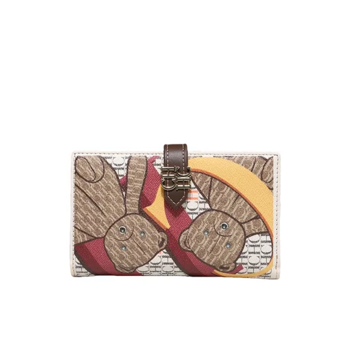 Imagen 2 del producto Cartera estándar para mujer, tarjetero de gran capacidad, monedero para mujer, cartera de marca de lujo, moda de primavera, Clip largo para tarjetas