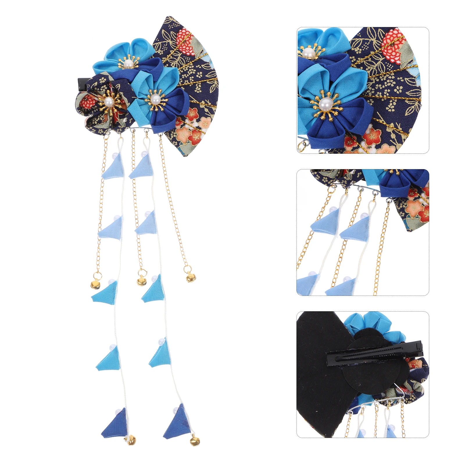 

1pc Japanese Style Hair Clips Durable Women Hairpin Wedding Headdress Travel Daily Wear Lightweight Bridal Accessories Flower