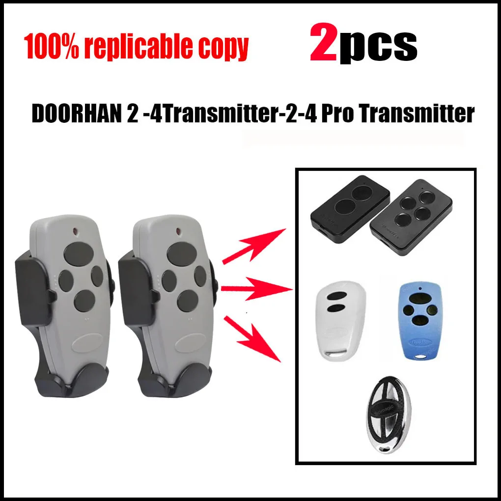 2PCS DOORHAN TRANSMITTER 433MHz Garage door rolling code remote TRANSMITTER 2-2 PRO -TRANSMITTER 4-4PRO