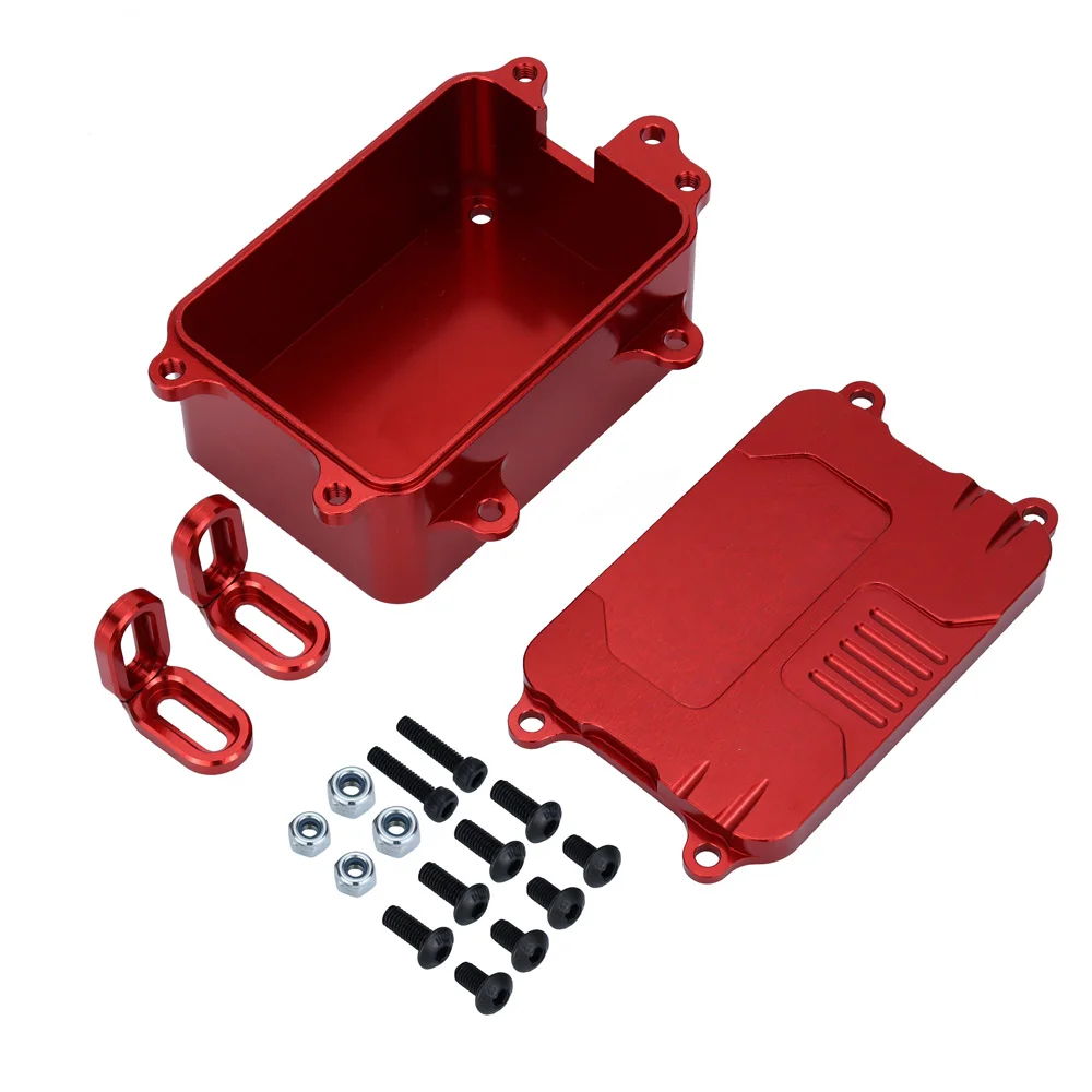 Metal Electronic Radio Receiver Box for Axial SCX10 90046 90047 90022 90028 1/10 RC Crawler Car Upgrade Parts