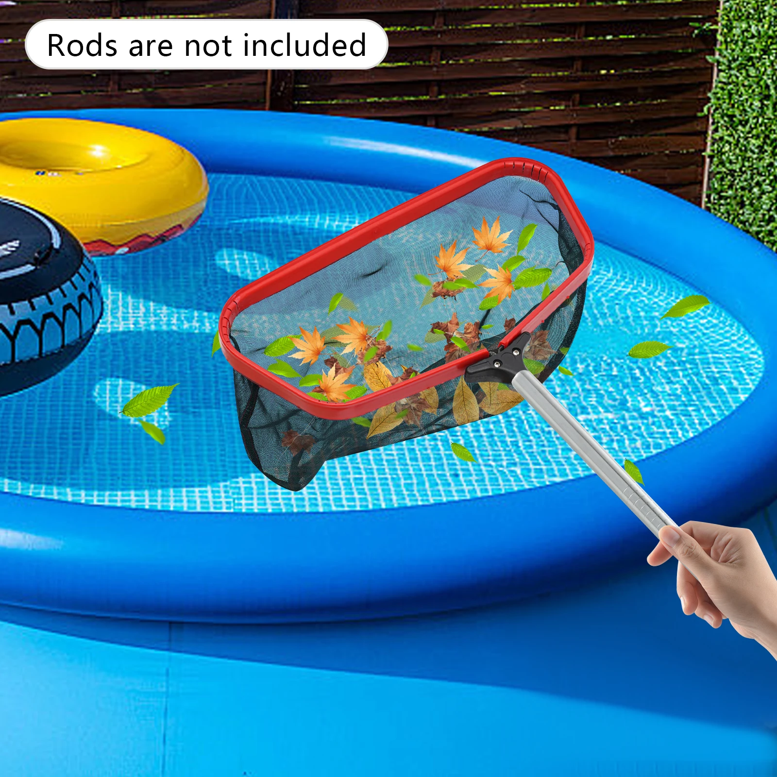 Swimming Pool Leaf Skimmer 18.9 Inch Net Leaf Rake for Pool Pool Cleaning Tool Handheld Skimmer Fish Ponds
