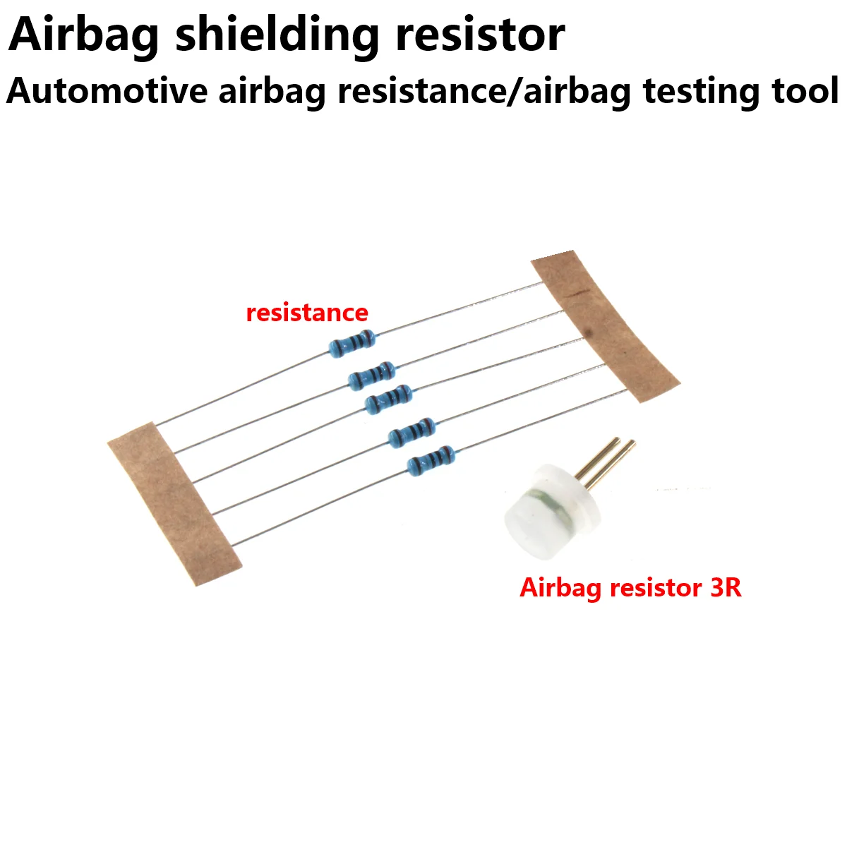 100/2pcs Airbag shielding resistor, safety airbag resistor, car airbag resistor, airbag testing tool, 3 ohms
