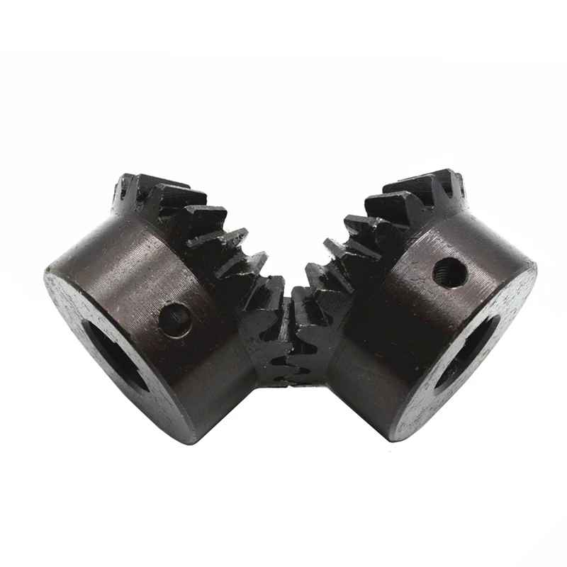 2PCS,6/8mm Inner Hole 1:1 Bevel Gear Modulus 1, 20 Teeth, 90 Degree Bevel Gear Spiral Bevel Gears