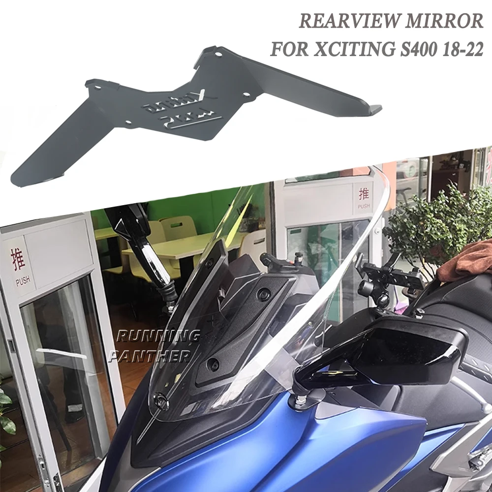 

For KYMCO 400 XCITING S400 2018-2022 Rearview Mirrors Motorcycle Windshield Bracket Fix Front Stand Rear View Mirror