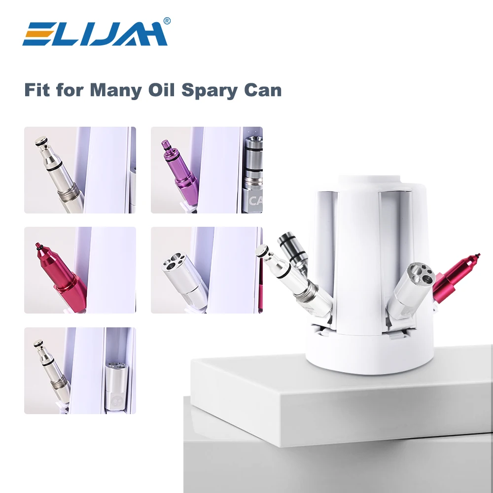 ELIJAH Dental Handpiece Lubricator Oiling Machine for High/Low Speed Handpiece With 5 Style Connector Maintenance Tools