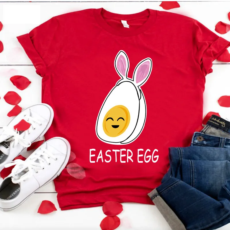 

Happy Easter Kids Party Shirt Girl Family Matching Clothes Outfits Kids Tee Bunny Shirt Rabbit Clothing Children Outfit Summer