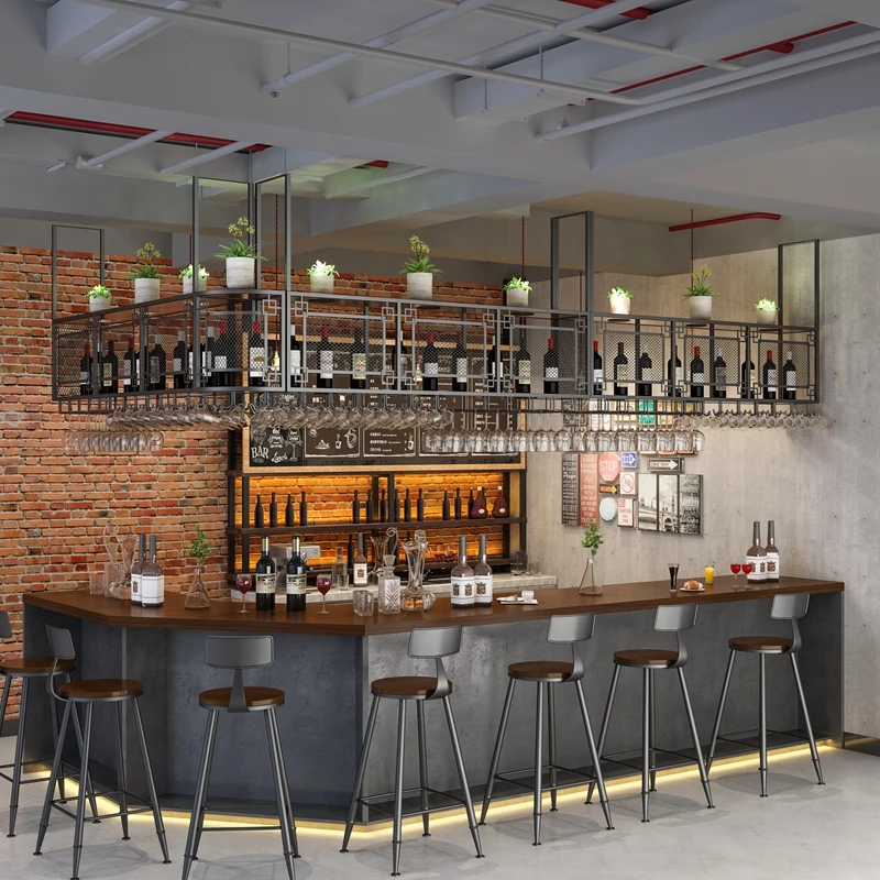 ตู้บาร์ ตู้เก็บวิสกี้ทันสมัย ตู้โชว์กระจก เฟอร์นิเจอร์บาร์ในบ้าน ตู้เก็บไวน์ ติดผนัง เฟอร์นิเจอร์สำหรับเก็บไวน์