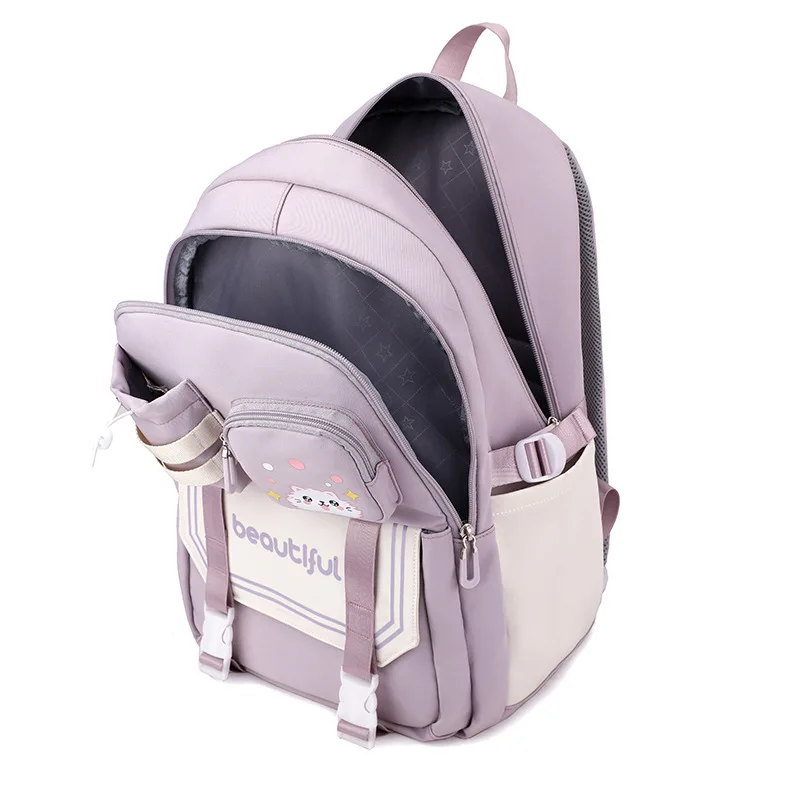 Children School Bag For Teenager Girls Cute Lightweight Orthopedic Students Backpack Waterproof Book Bag Large Capacity Backpack