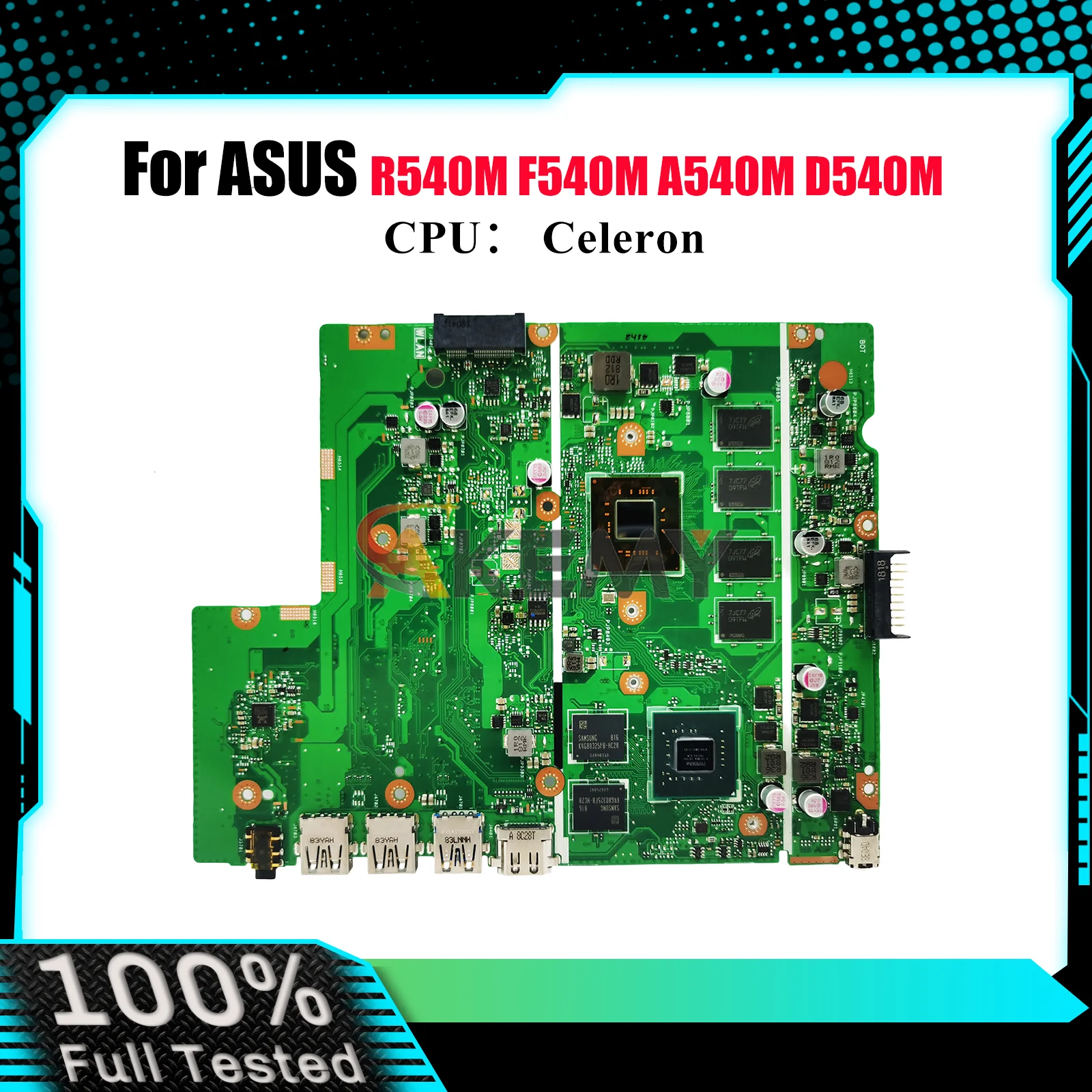 

X540MB Материнская плата для ноутбука ASUS VivoBook A540M X540MAR R540M X540M X540MB F540M X540MAS D540M Материнская плата с процессором Celeron stk