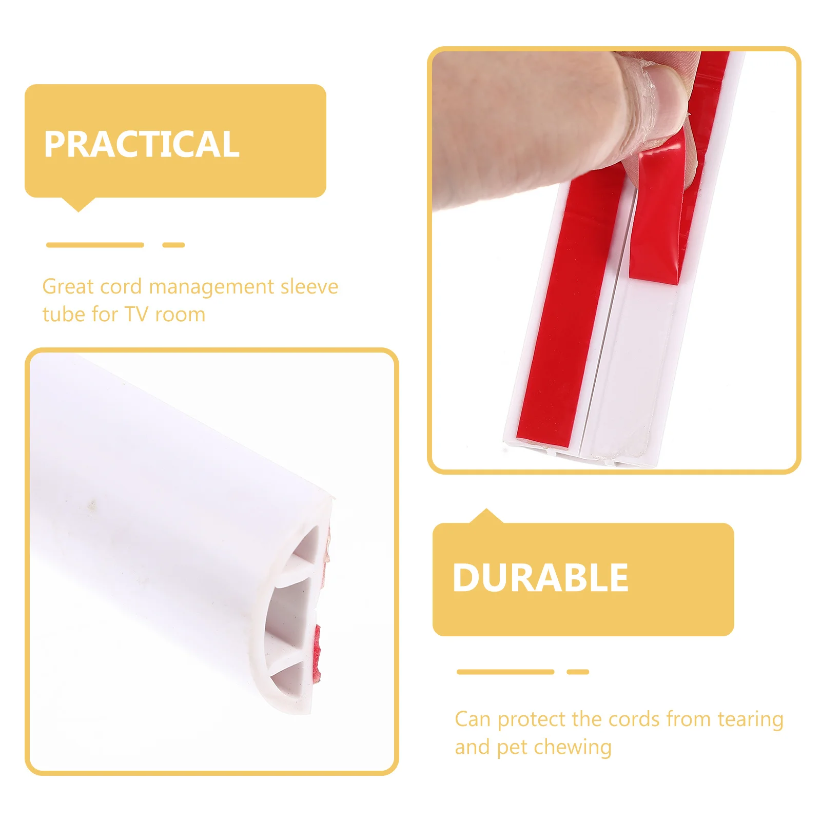 

Кабельный рукав из ПВХ, гибкий укрыватель кабеля для домашнего офиса, прочный органайзер для проводов, трубка для управления шнуром, защита от жевания домашних животных