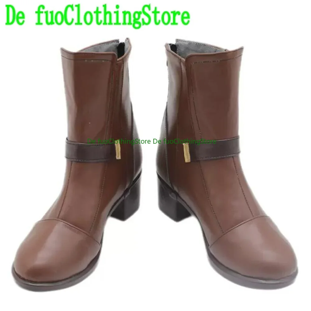 DefuoClothing Ash Eliza Cohen Arknights Cosplay zapatos botas juego Anime fiesta Halloween Navidad DefuoClothing tienda de zapatos