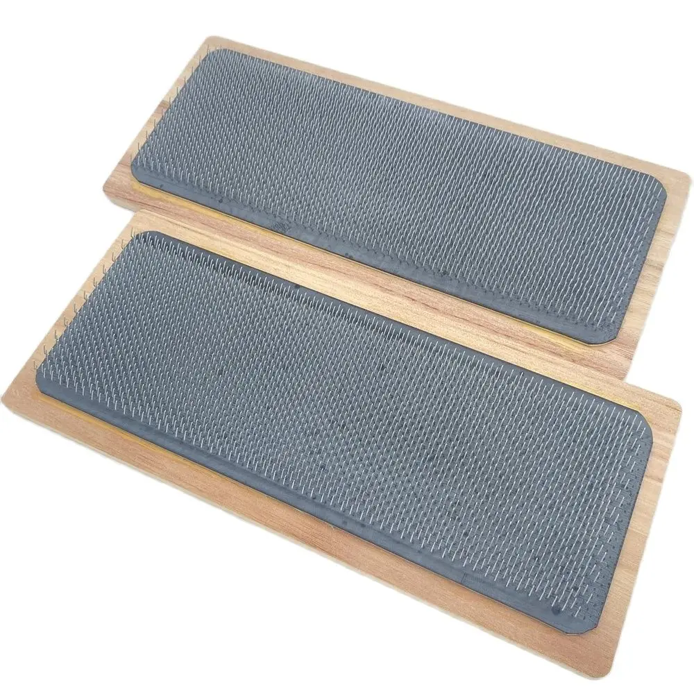 1 pair wood Drawing Mat Hair Holder For Wig Making use Drawing Card with curved needle