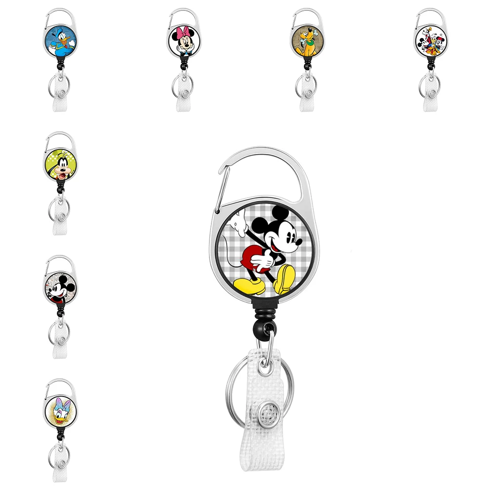 Cute Cartoons Friends Style Retractable Badge Reel Key Holder Nurse Doctor Office Hospital Supplies Card Holder Accessories