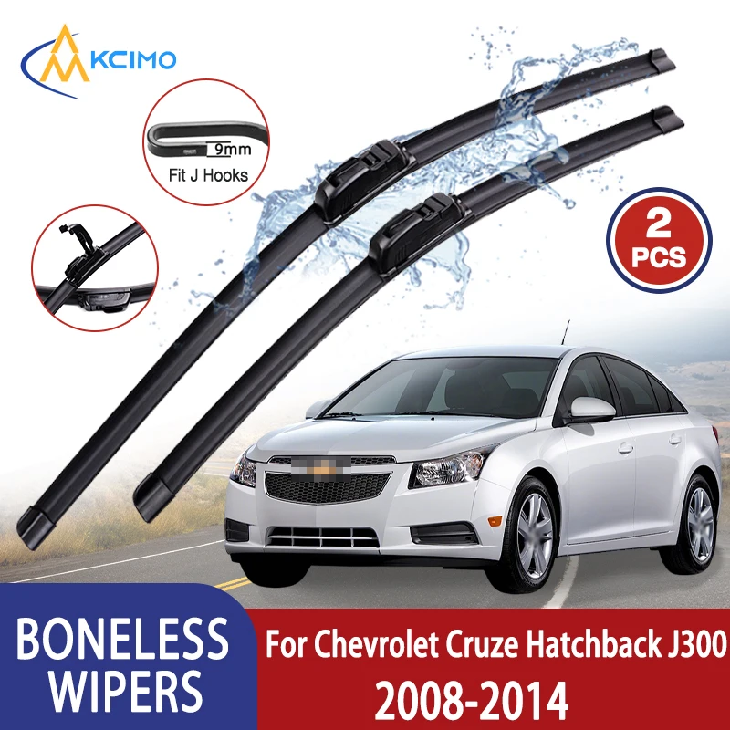 

For Chevrolet Hatchback J300 2008-2014 Car Wiper U-type Soft Rubber Boneless Wiper HD Quiet Durable Automotive Wiper 24"+18"