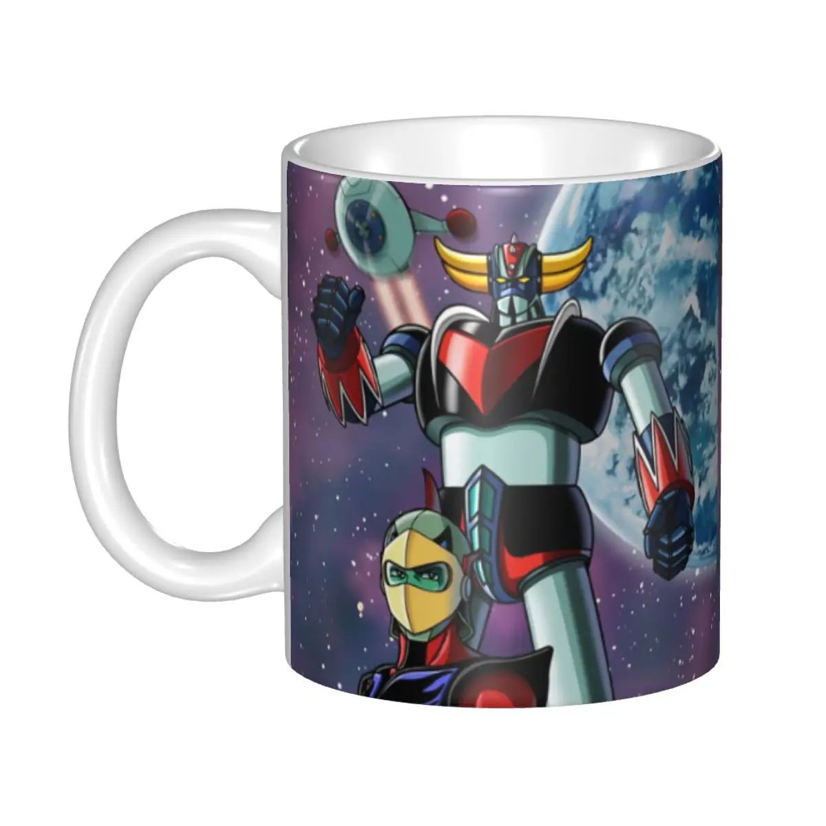 Personalized Anime UFO Robot Grendizer Mug DIY Goldrake Mazinger Z   Ceramic Milk Tea Coffee Cup