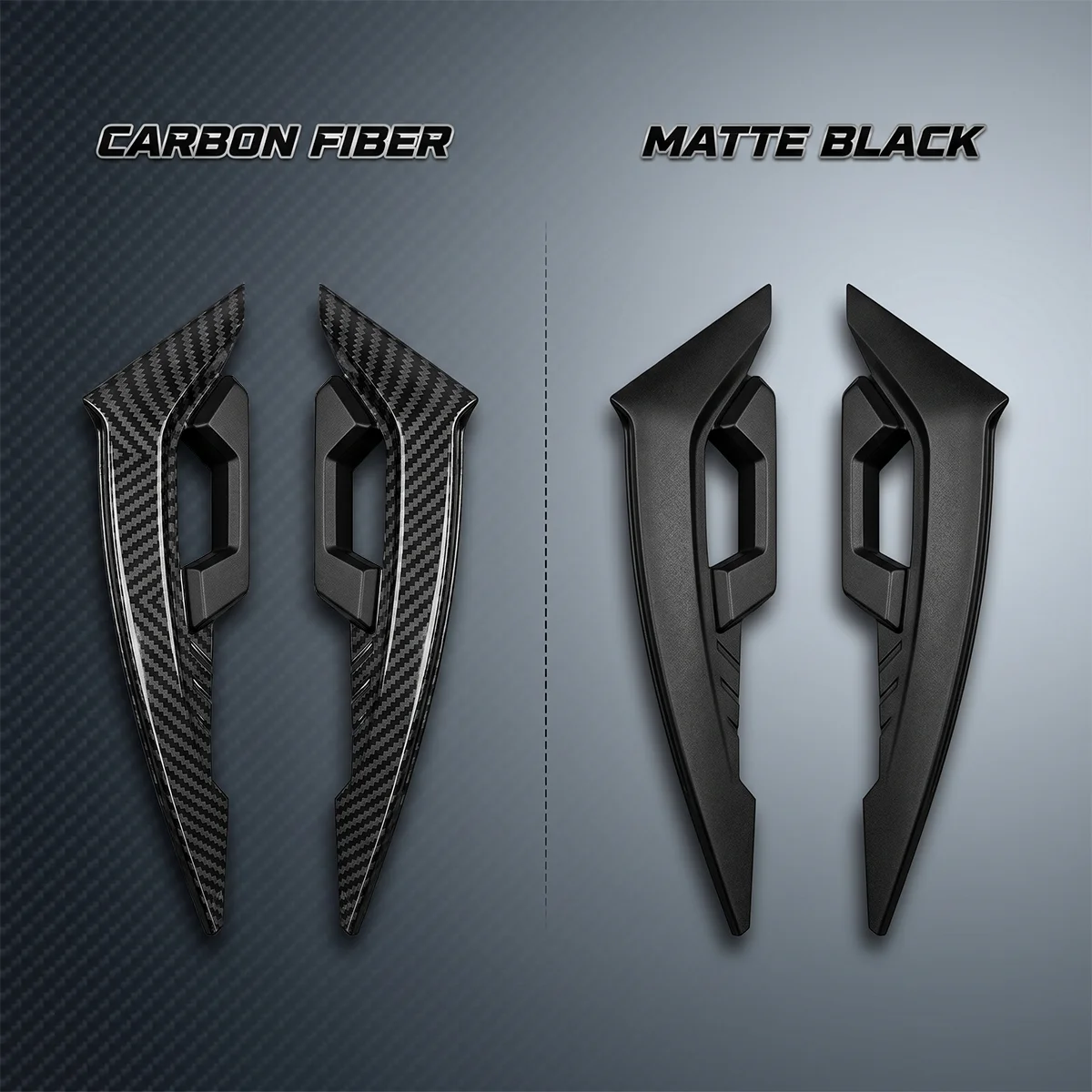 Motorcycle Universal Aerodynamic Winglets 1Pair Front Fairing Side Spoilers Fixed Wind Wing For Sport Bike Scooter Accessories