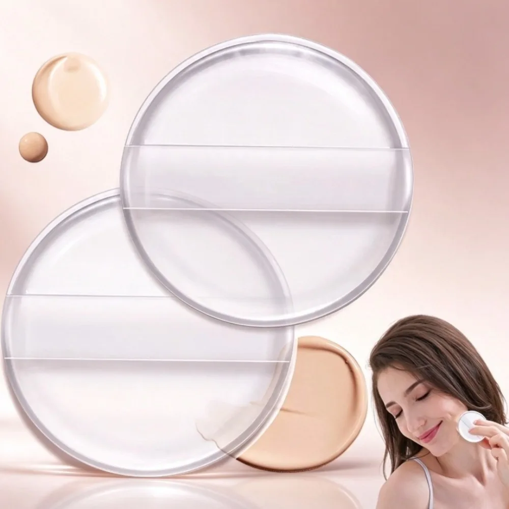 1/3/5Pc Silicone Makeup Sponge Foundation Puff Soft Jelly Powder Puff Liquid Foundation BB Cream Makeup Tool Easy Clean Reusable