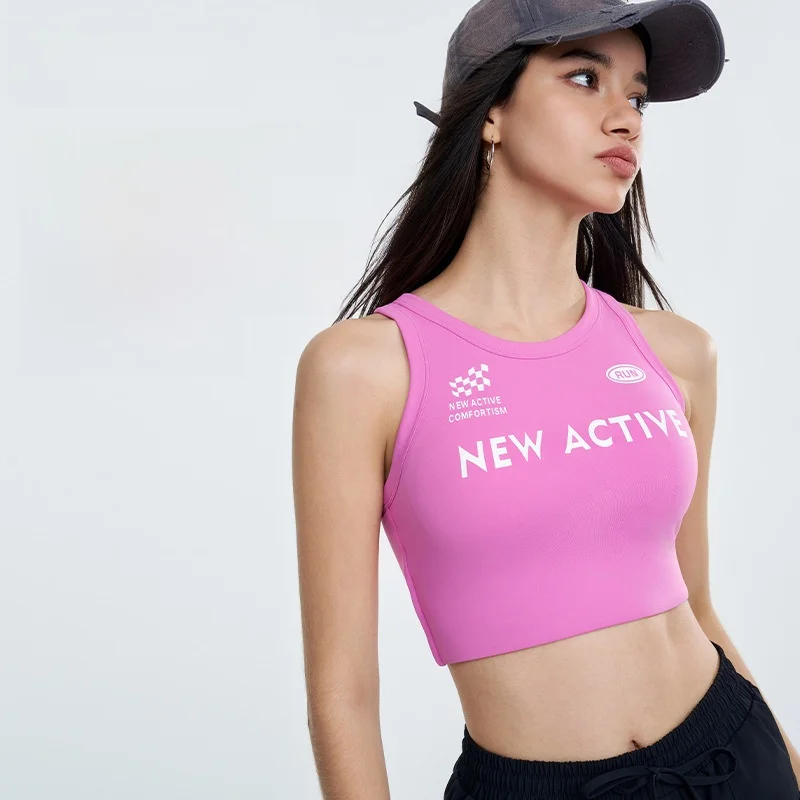 

Женский жилет для йоги Ice Latte, спортивный бюстгальтер, противоударная верхняя одежда с эффектом пуш-ап для бега, фитнеса, аэробики, тренировок, спортивное нижнее белье