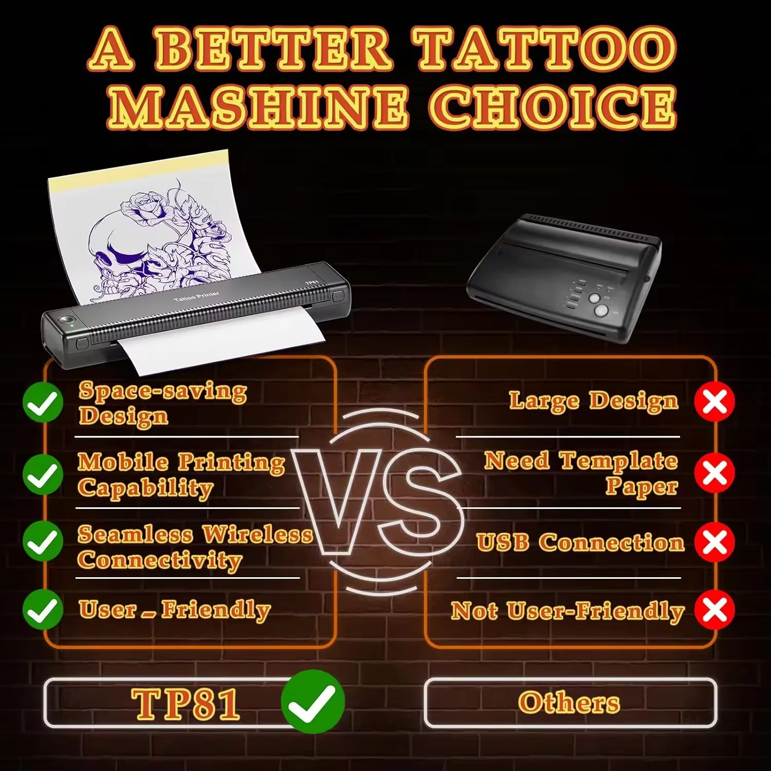 2024 New TP81 Bluetooth A4 Portable Tattoo Stencil Printer Thermal Transfer Machine Tattoo Copier