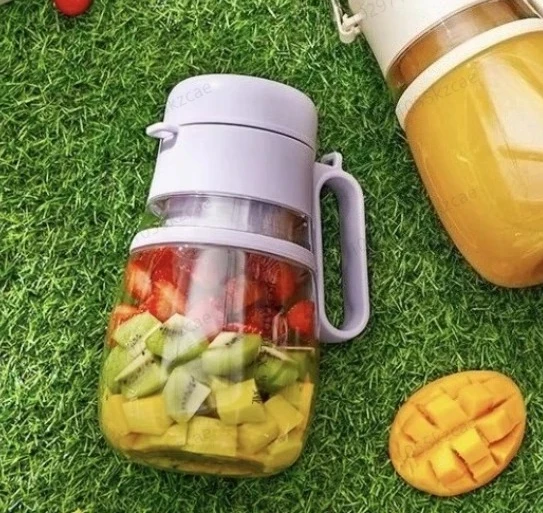 Portable Electric Blender Cup – 1000ml Juice Cup for Crushing Ice & Mixing Fruits, Ideal for Smoothies & Juices