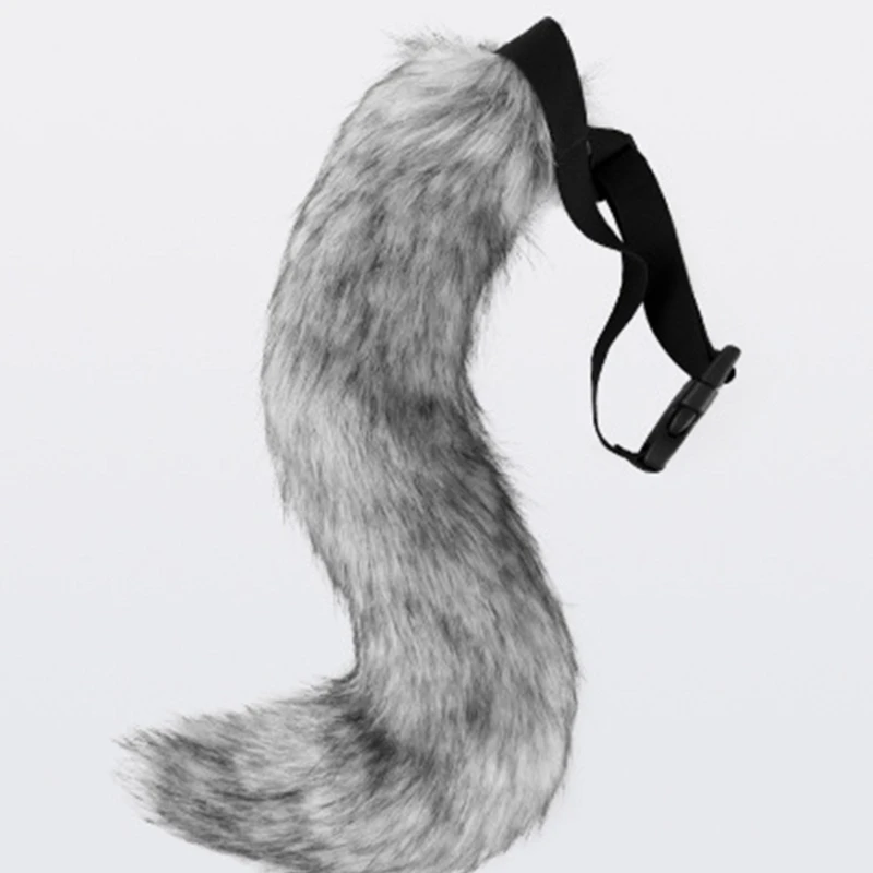 3 個ハロウィンキツネコスプレセットぬいぐるみキツネマスク、尻尾、手袋、動物ドレスアップコスチューム子供大人コスプレ H7EF を含む