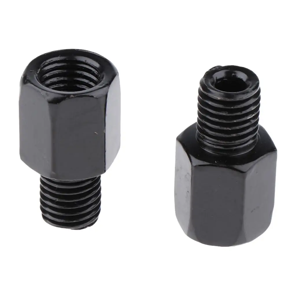 Motorcycle Mirror Adapters - RH 10mm to 10mm Counterclockwise Threaded