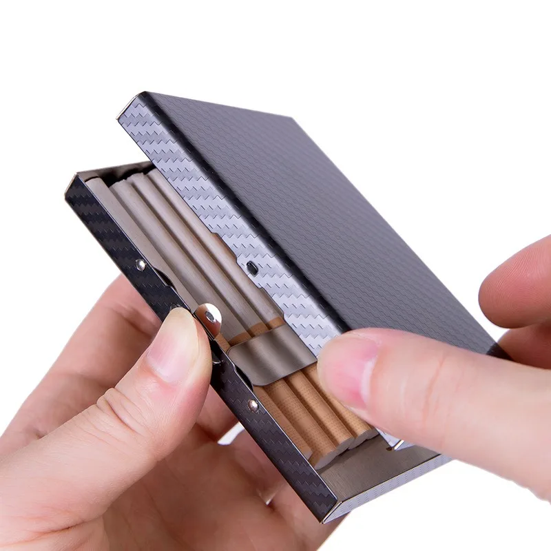 Verzegelde sigarettendoos van aluminiumlegering 20-pack grote capaciteit Lichtgewicht versie draagbare zakelijke sigarettenkoker Roken Gadgets