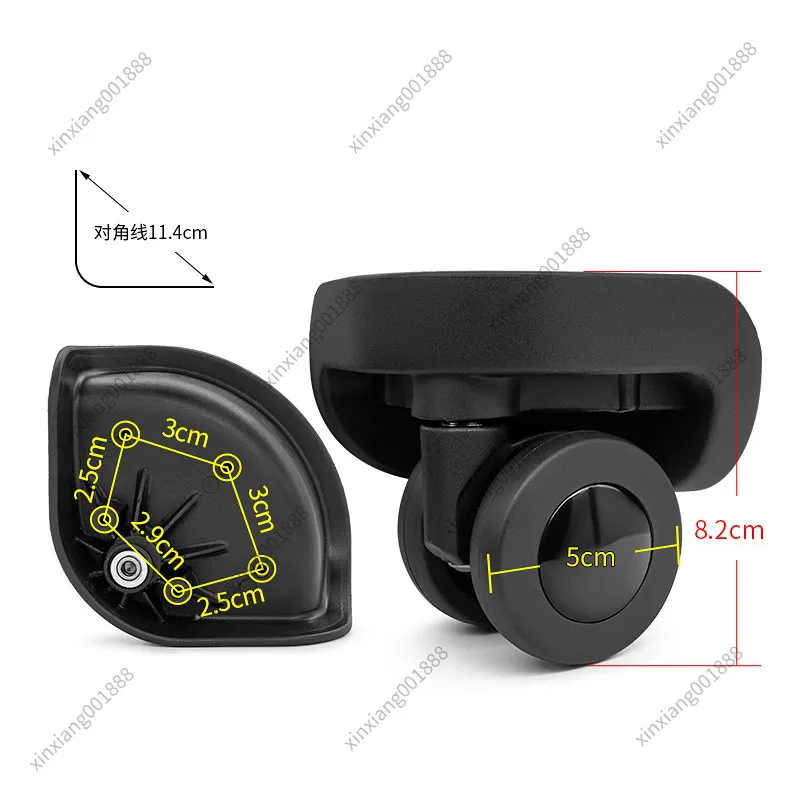 For ShengYuan C20 Silent Spinner Wheel Replacement For Crash Baggage Luggage Universal Suitcase Casters