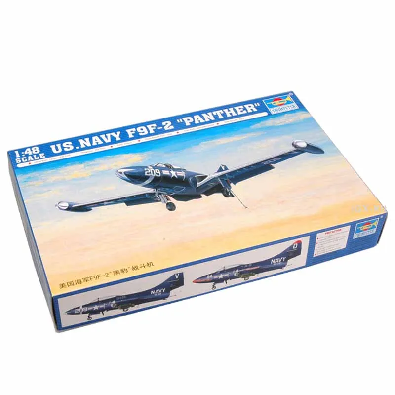 

Trumpeter 1/48 02832 US Navy F9F F9F2 Panther Fighter Aircraft Plane Plastic Assembly Model Building Kit Toy Gift