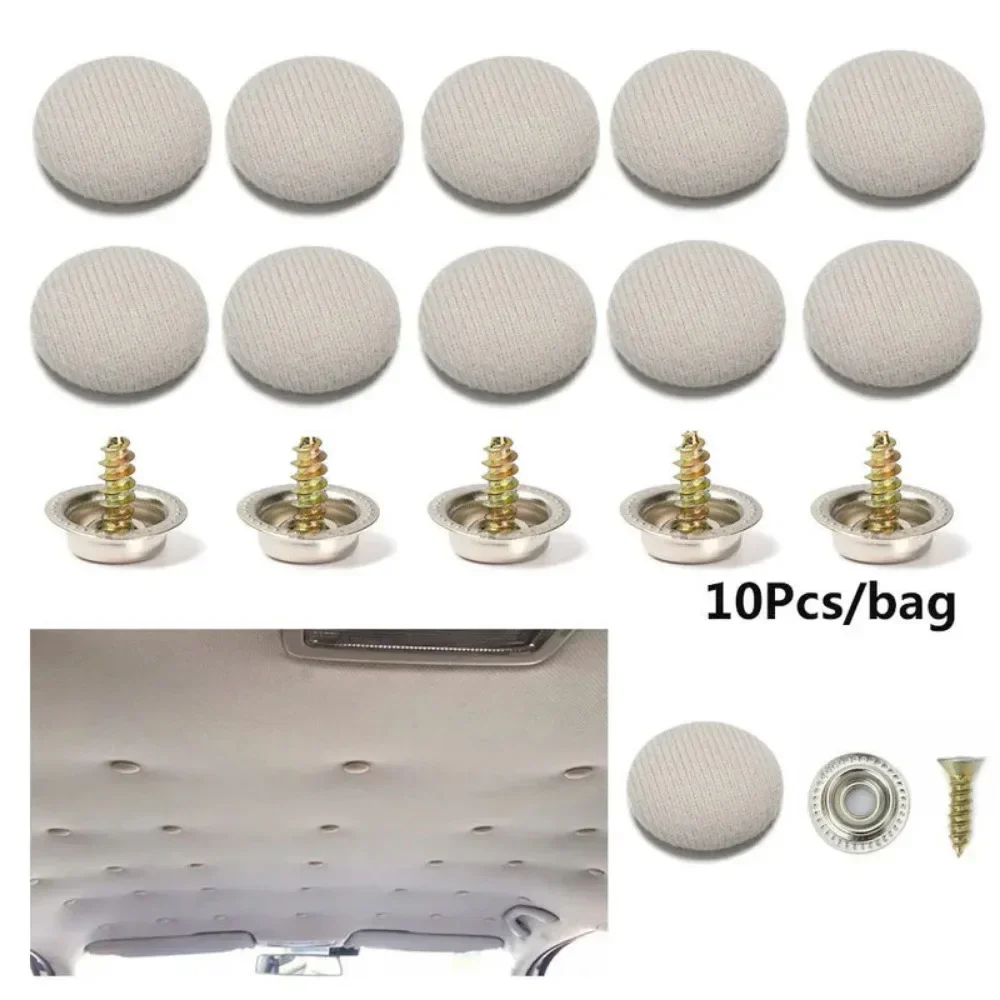 10pcs Car Interior Accessory Car Roof Buckle Screw Cap Clip Auto Canopy Fastener Clamp Rivets Retainer Repair Screw for Benz BMW