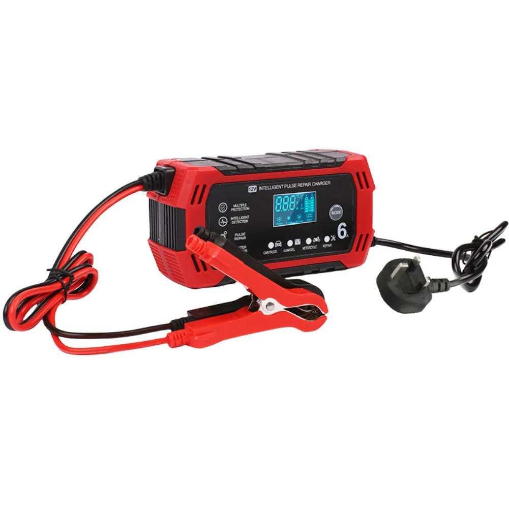 /12V /6A /Car Battery For For Charger With LCD Screen For Auto Truck Motorcycle Marine Acid Battery Maintenance Desulfator Tool