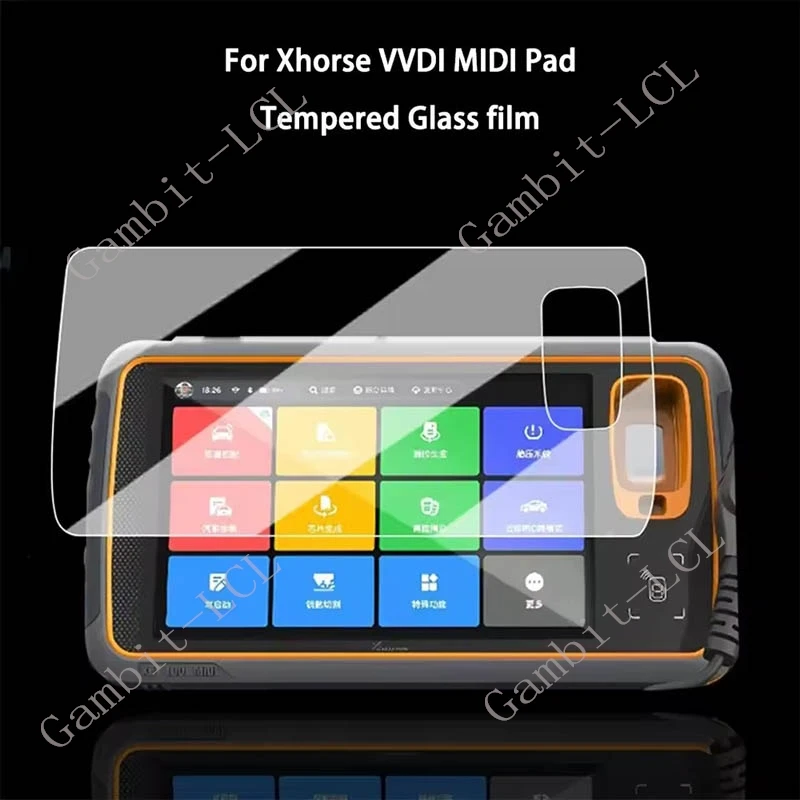 1-3 szt. Szkło hartowane 9H HD do Xhorse VVDI Key Tool MIDI 7" ON VVDIKeyToolMIDI Pad Folia ochronna na ekran — zdjęcie produktu 4