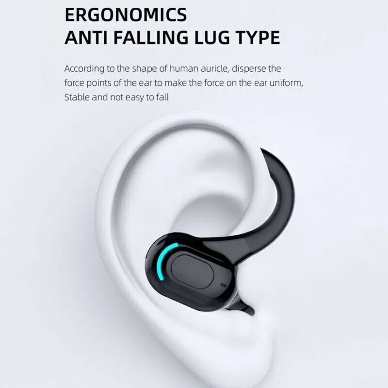 Bluetooth 5.1 Headset Draadloze Oordopjes Oortelefoons Stereo Hoofdtelefoon Oorhaak F8