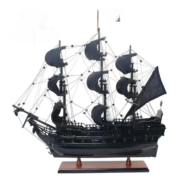 Pirate wooden ship model for arts and crafts supplies and wooden home decor