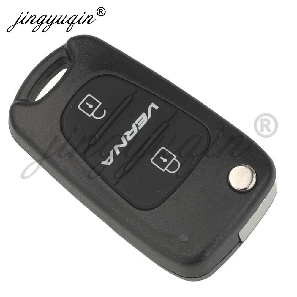 jingyuqin 81905-0U030 Flip Remote Car Key For Hyundai Verna 2010-2015 Reina IX35 433Mhz ASK ID46 Chip Auto Keys Fob Control